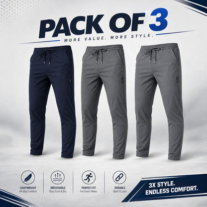 Men's Lycra Track Pants – Stretchable Slim-Fit Joggers for Gym & Casual Wear