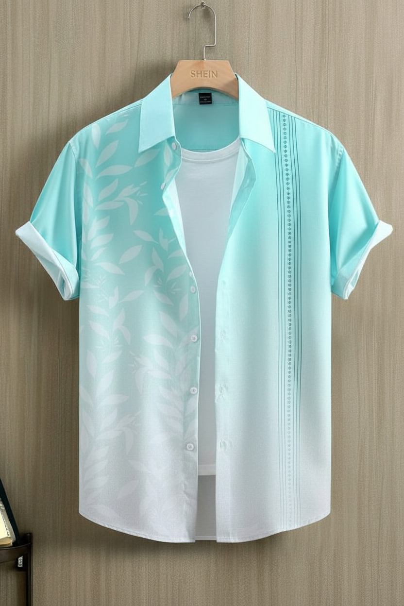 Aqua Ombre Shirt Hanger Product Shot