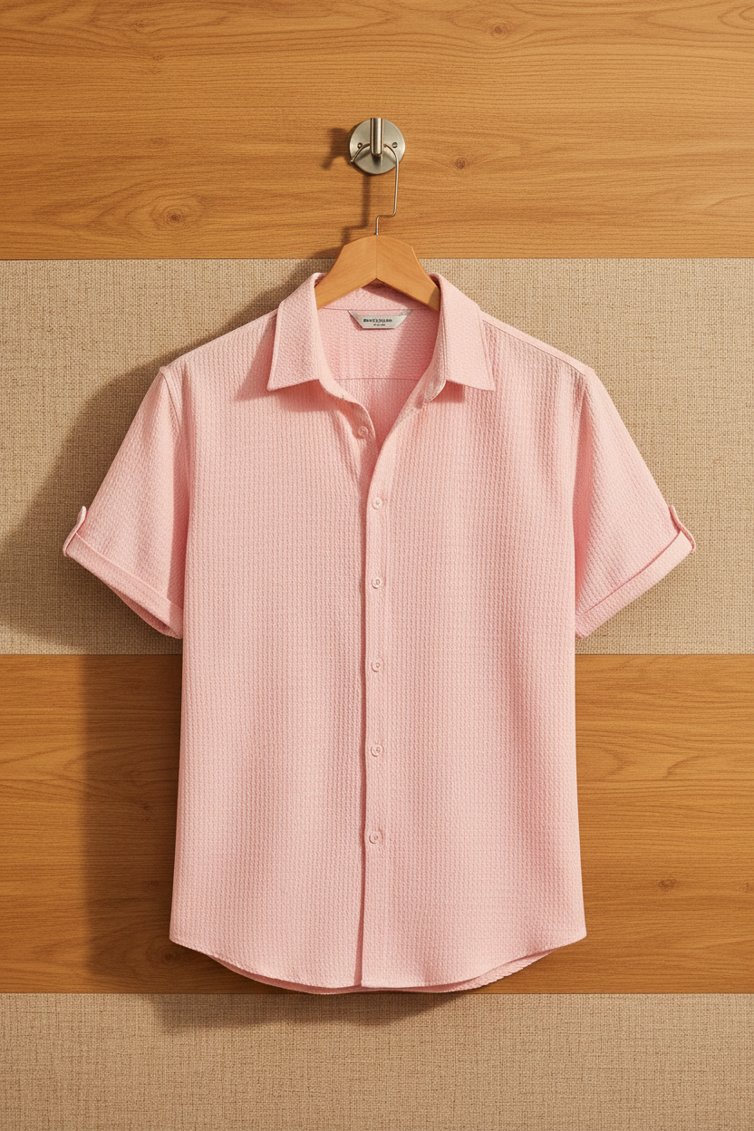 Pink Shirt - Hanger Product Shot