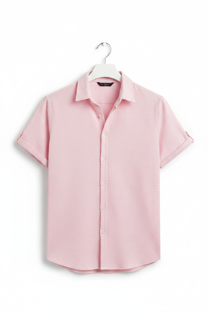 Pink Shirt - White BG